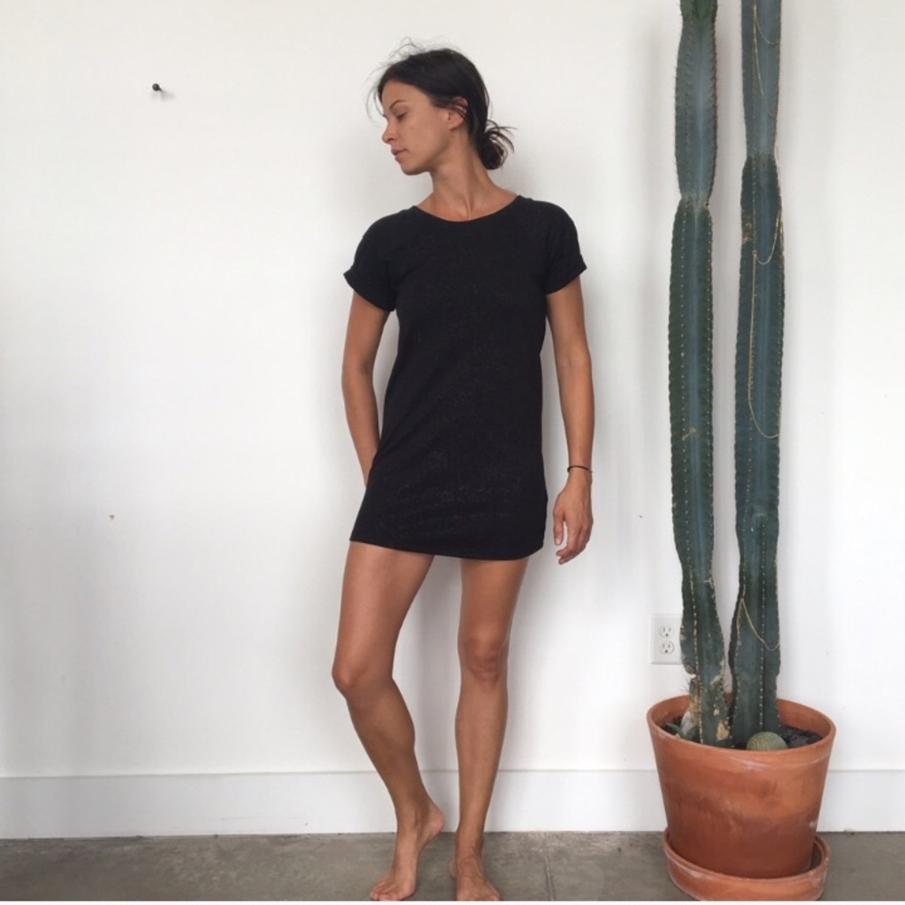 Urban Outfitters sparkle & fade black mini dress